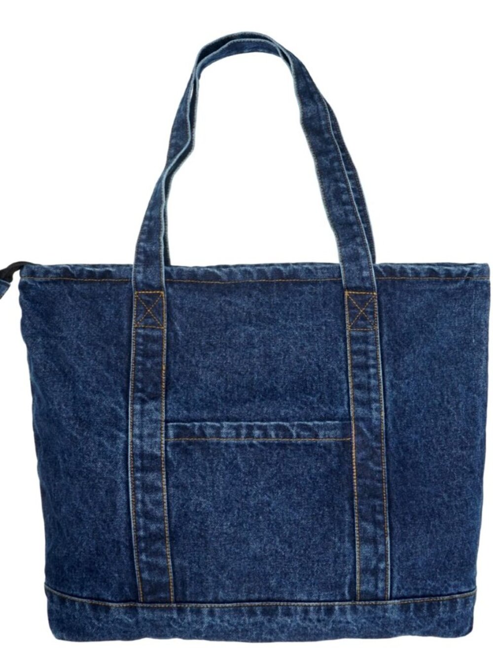 Denim Tote Bag Casual Style Lightweight Classic Retro Travel Shopper Shoulder